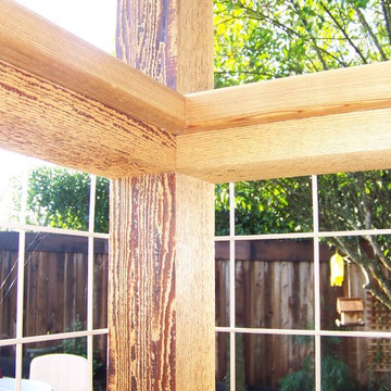 Trex Deck, Cedar Rails and Trellis, Hogwire