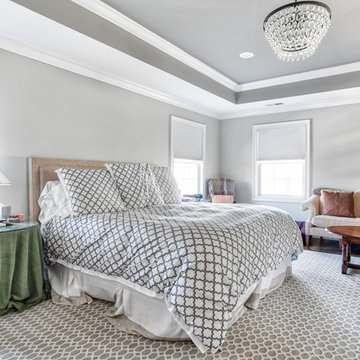 Updated Master Bedroom with Tray Ceiling & Built-In's