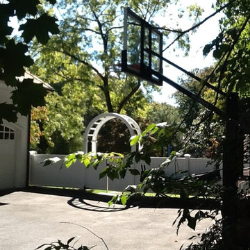 Adam J's Pro Dunk Gold Basketball System on a 45x28 in Greenwich, CT
