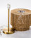 Modern Home Soho Jute Golden Brass Table Lamp w/Natural Jute Rope Shade
