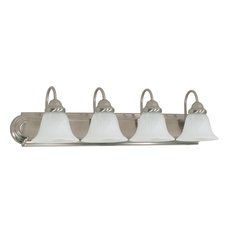 50 Most Por Traditional Bathroom Vanity Lights For 2018 Houzz Rainbow Brushed Nickel And Alabaster Gl 4 Light Vanity Bath Wall 30