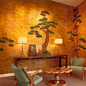 hand painted wallpaper/ Embroidered wallpaper and other hand painted prodcuts