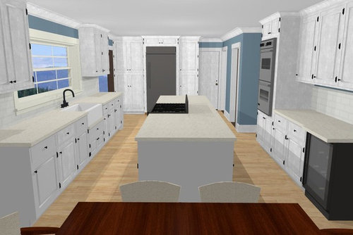 Galley Kitchen Layout With Island Dandk Organizer