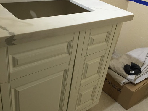 Bathroom Vanity Countertop Overhang