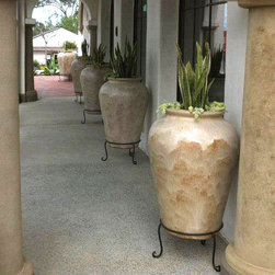 Mexican Glazed Pottery - Outdoor Pots And Planters
