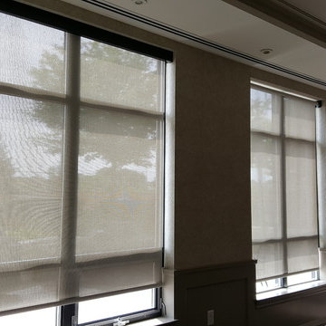 Roller Shades at the Party Room of the Etobicoke James Club
