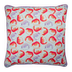 Markless Design - Prawn Print Cushion - Scatter Cushions