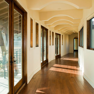 Hallway connects two wings of home