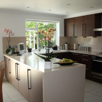 Contempoary German Kitchen in Northolt, London by Kudos Interior Designs