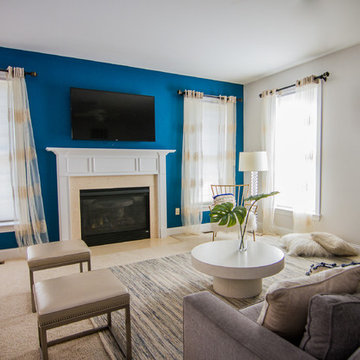 Family Room joined with a Play Room