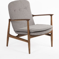 Collette Lounge Chair | Grey - Products