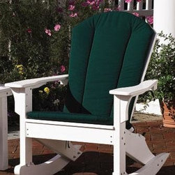 Seaside Adirondack Chair and Rocker Cushion - Adirondack Chairs
