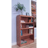 Bowery Hill Traditional 48" Tall 4-Shelf Wood Bookcase in Dry Oak