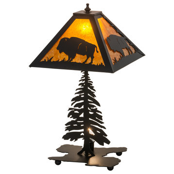 21 High Buffalo W/Lighted Base Table Lamp