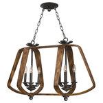 Maxim Lighting - Maxim Lighting 20927BWIO Road House - Six Light Chandelier - Road House Six Light Chandelier Barn Wood/Iron OreUnique pendants formed of bent wood finished in Barnwood which is a weathered and distressed look. The internal clusters and details are constructed of cast iron in a hammered pattern and finished in a natural looking Iron Ore. A excellent blend of soft shape and rustic finish allows for this collection to fit into a number of interior designs.Canopy Included: TRUECanopy Diameter: 7.5 x 1.3Barn Wood/Iron Ore FinishUnique pendants formed of bent wood finished in Barnwood which is a weathered and distressed look. The internal clusters and details are constructed of cast iron in a hammered pattern and finished in a natural looking Iron Ore. A excellent blend of soft shape and rustic finish allows for this collection to fit into a number of interior designs.   Canopy Included: TRUE / Canopy Diameter: 7.5 x 1.3 *Number of Bulbs: 6 *Wattage: 40W * BulbType: Candelabra Base *Bulb Included: No *UL Approved: Yes