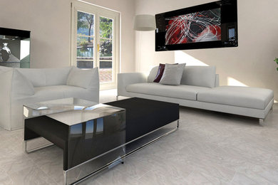 Living room - contemporary living room idea in Other