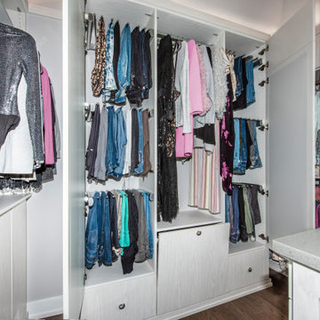 Transitional Closet Dressing Room Wall 2