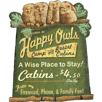 Happy Owls Sign
