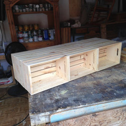 6 Wine Crate Coffee Table - Rustic Coffee Table - Coffee Tables