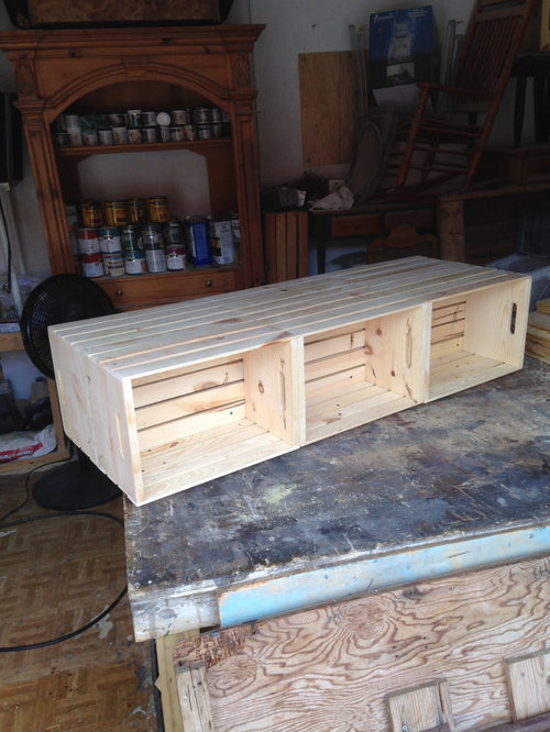 6 Wine Crate Coffee Table 6 Wine Crate Coffee Table