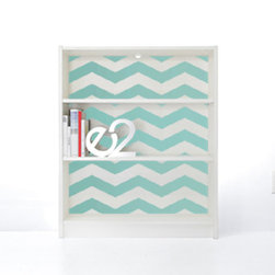 PANYL Robin's Egg Chevrons for IKEA BILLY - Home Decor