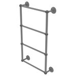 Allied Brass - Monte Carlo 4 Tier 24" Ladder Towel Bar with Dotted Detail, Matte Gray - The ladder towel bar from Allied Brass Dottingham Collection is a perfect addition to any bathroom. The 4 levels of height make it fun to stack decorative towels and allows the towel bar to be user friendly at all heights. Not only is this ladder towel bar efficient, it is unique and highly sophisticated and stylish. Coordinate this item with some matching accessories from Allied Brass, or mix up styles using the same finish!
