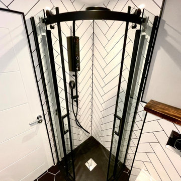 Luxury Shower Room Renovation in The Perfectionists House at Croydon