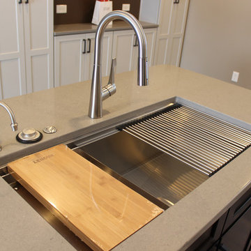 Waypoint Painted Harbor Cabinets and Lenova