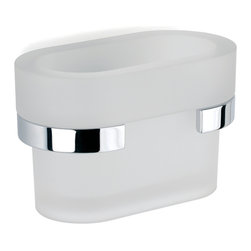 Secret Bath - Secret Bath, Wall Frosted Glass Toothbrush Holder, Bilbao Collection - Toothbrush Holders