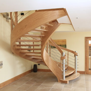 Contemporary staircase.