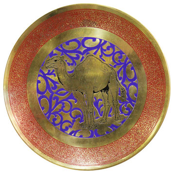 Natural Geo Camel Decorative Brass Accent Plate