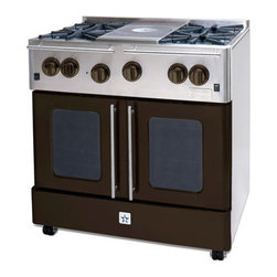 BlueStar Range 36" RNB364FTMS Precious Metals Collection French Top - Gas Ranges And Electric Ranges