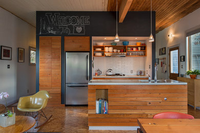 Inspiration for a contemporary kitchen remodel in Portland