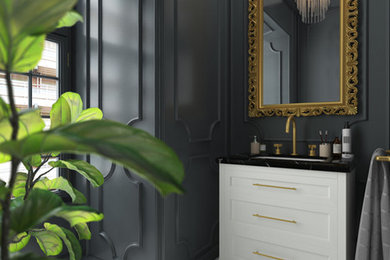 Example of a classic powder room design in Other