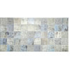 Distressed Marble Squares 3D Wall Panels, Set of 5, Covers 25.6 Sq Ft
