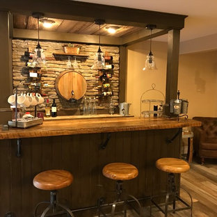 This is an example of a rustic basement in DC Metro.