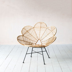 Natural Rattan Peacock Chair - Living Room Chairs