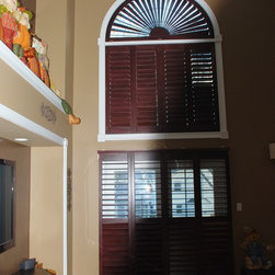 Just Installed new 180 degrees , bi fold shutter over a sliding door ,I - Interior Shutters