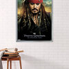 Pirates of the Carribbean 4 One Sheet Poster, Silver Framed Version