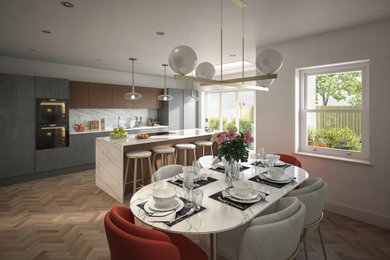 Inspiration for a modern kitchen in Kent.