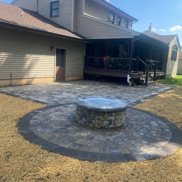 Bridgewater NJ Residential Patio and Fire Pit Design, Build, and Install