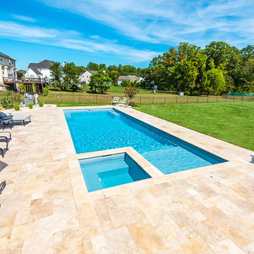 Fiberglass Feature Pool - Mullica Hill, New Jersey
