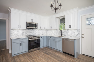 Transitional kitchen photo in New York