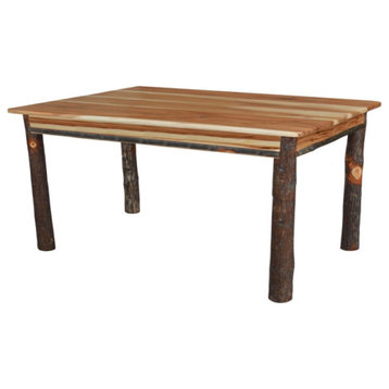Hickory Farm Table, Rustic Hickory, 6 Foot