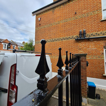 Metal railing restoration in Wimbledon SW20