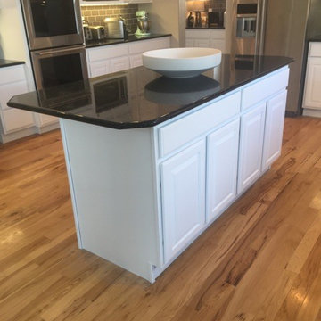 From golden oak to modern white!