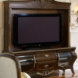 AICO Furniture - Imperial Court Entertainment Wall Unit - AIC-79095 - Kitchen Products