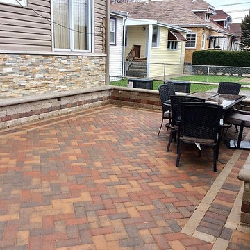 Unilock Patio & Sitting wall