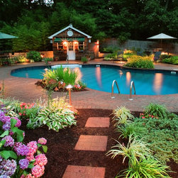 Garden Pool Lighting - Garden Statues And Yard Art