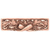 Leafy Carrot Pull Antique Brass, Antique Copper